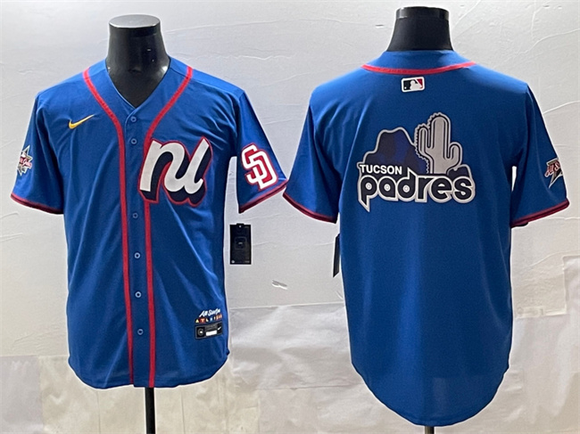 Men's National League San Diego Padres Team Big Logo Blue 2025 All-Star Edition Limited Stitched Baseball Jersey 002